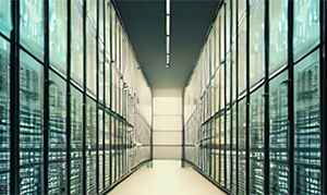 hallway of data servers