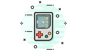 clipart of handheld video game