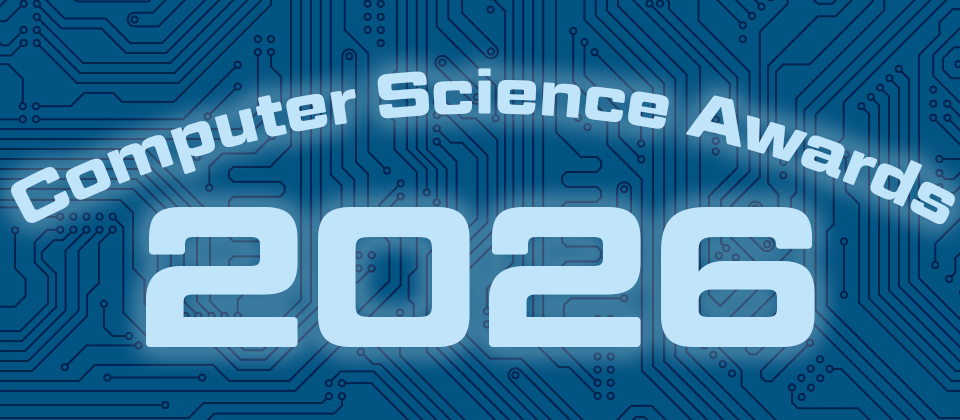 At the bottom of the screen is a graphic depicting an open book. The book is facing down, so you can only see the head, spine, and top of text block (the book’s pages. Atop the text block there’s text that reads, “New ADD Program for Teaching Computer Science.” The book’s cover is black, its pages white.