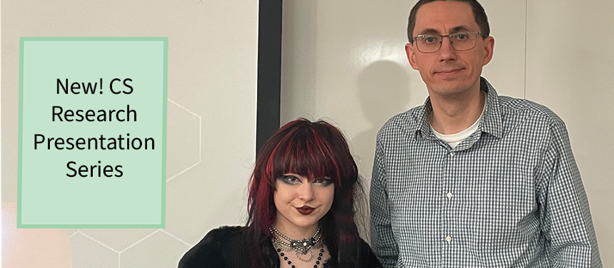 An image of Professor Ivanov and Cecilia Young standing in front of a whiteboard. 