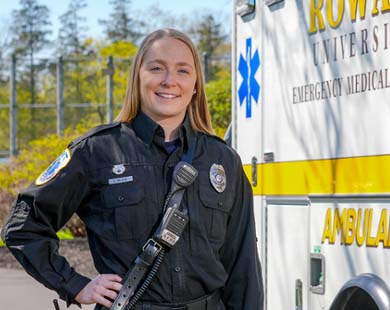 Biological sciences major Emily Nelson found her passion for medicine while serving as a first responder.