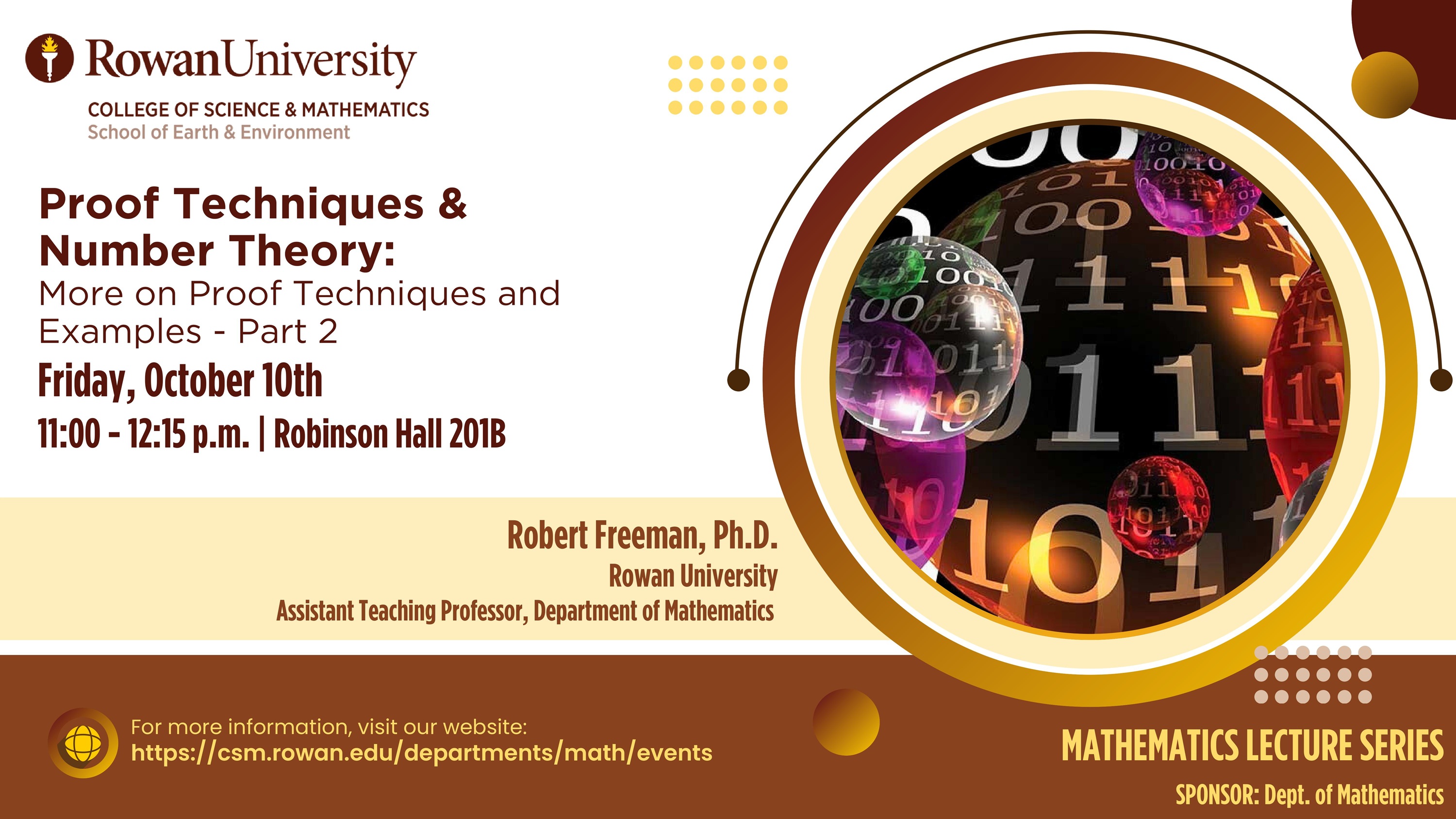 Fall 2025 - Mathematics Seminar - Freeman - 10.08.2025