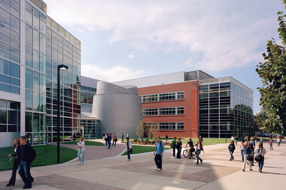 exterior of science hall